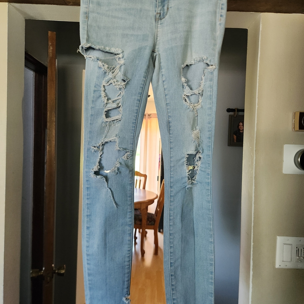 PacSun Light Blue Distressed Jeggings